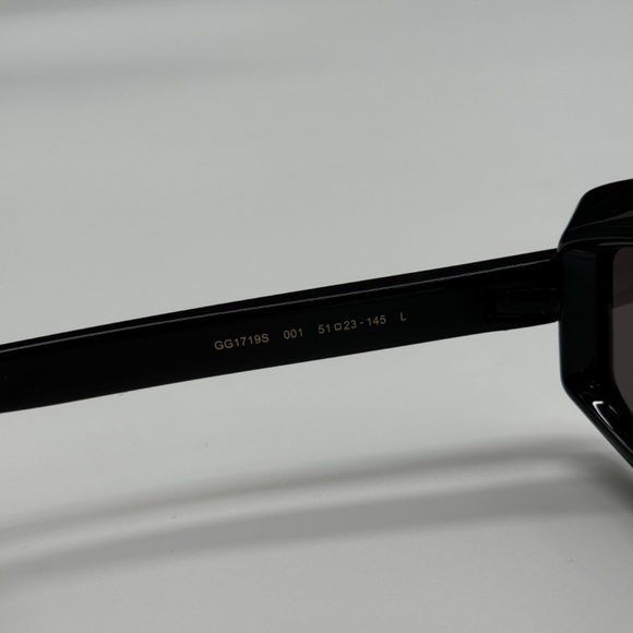 NEW GUCCI GG1719S 001 BLACK GREY WOMEN GUCCI SUNGLASSES - Picture 7 of 10